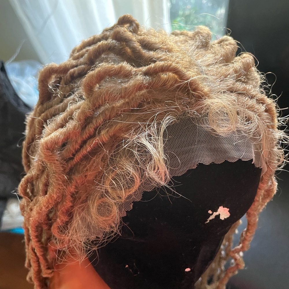 Lace front wig dreadlocks blonde 24 inches